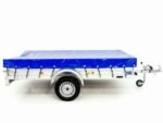 Koch-Anhänger 150x300cm 750kg|Typ U7|Koch Anhänger 750 kg Flachplane Profi blau – Bild 2