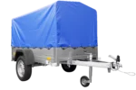Anhänger mit Plane GARDEN TRAILER 201 KIPP [mit Stützrad, blauer Hochplane und Hochspriegel] – Bild 3